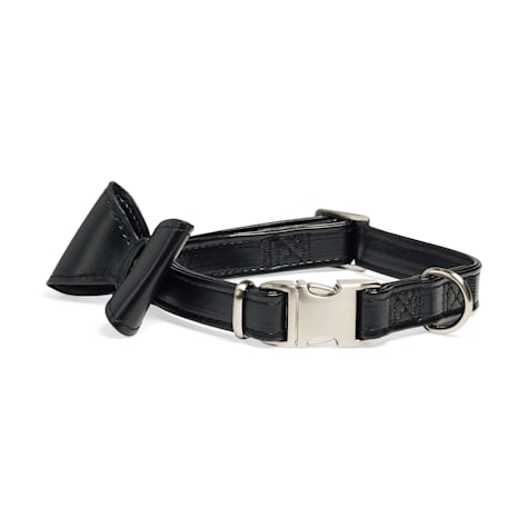 YOULY Black Bowtie Dog Collar