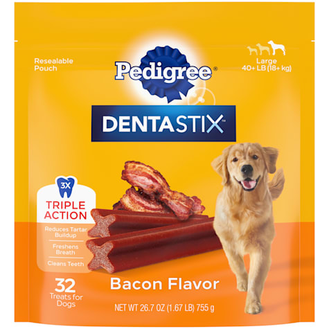Pedigree Dentastix Bacon Flavor Bones Large Dog Dental Treats