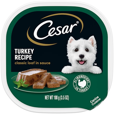 Cesar Classic Loaf in Sauce Turkey Recipe Wet Dog Food