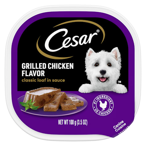 Cesar Classic Loaf in Sauce Grilled Chicken Flavor Wet Dog Food