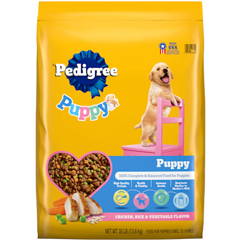 Pedigree Puppy Chicken & Vegetable Flavor Growth & Protection Dry Dog Food