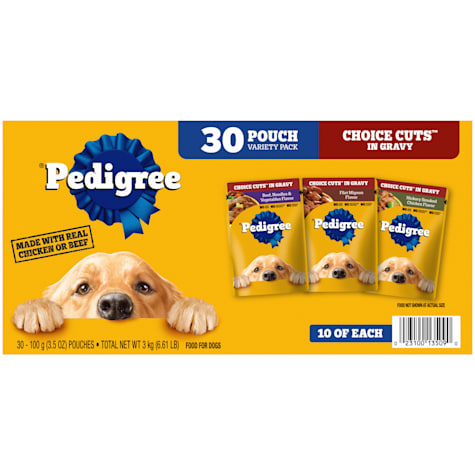 Pedigree Choice Cuts in Gravy Adult Soft Wet Dog Food Variety Pack