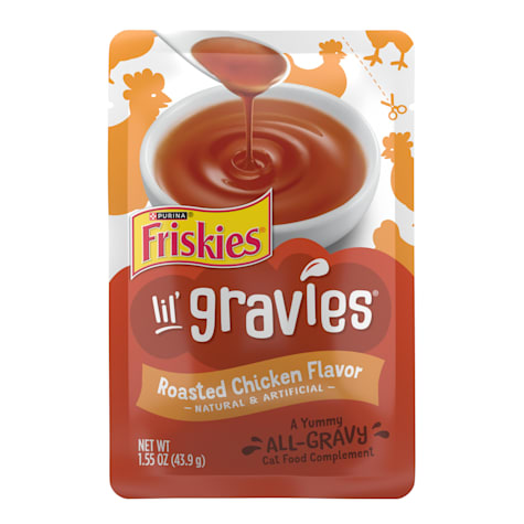 Friskies Lil' Gravies Roasted Chicken Flavor Complement Cat Food