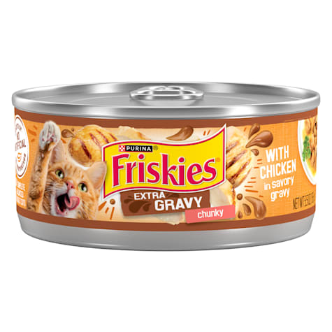 Friskies Chunky With Chicken Savory Extra Gravy Wet Cat Food