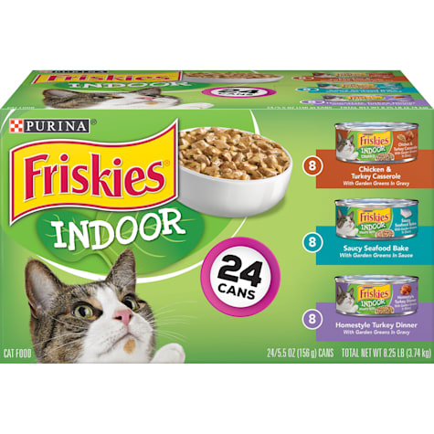 Friskies Indoor Wet Cat Food Variety Pack