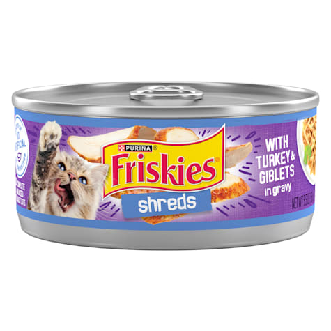 Friskies Shreds With Turkey and Giblets in Gravy Wet Cat Food