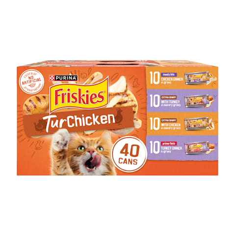 Friskies TurChicken Adult Wet Cat Food variety Pack