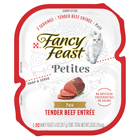 Fancy Feast Gourmet Petites Tender Beef Entree Pate Wet Cat Food