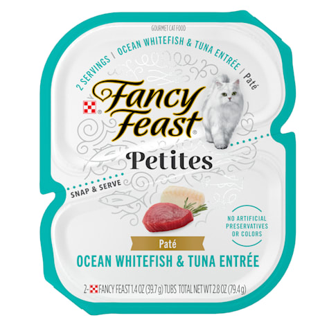 Fancy Feast Gourmet Petites Ocean Whitefish & Tuna Entree Pate Wet Cat Food