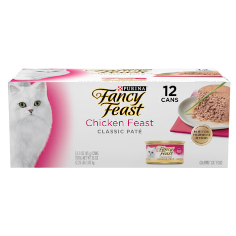 Fancy Feast Chicken Classic Pate Collection Grain Free Wet Cat Food Multi-Pack