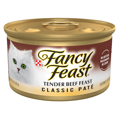 Fancy Feast Grain Free Tender Beef Feast Classic Pate Wet Cat Food