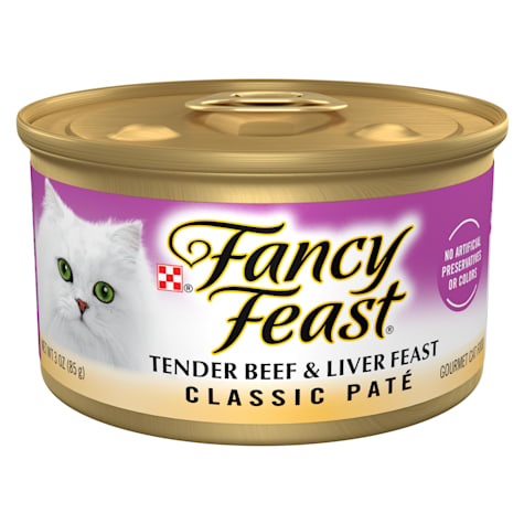 Fancy Feast Grain Free Tender Beef & Liver Classic Pate Wet Cat Food
