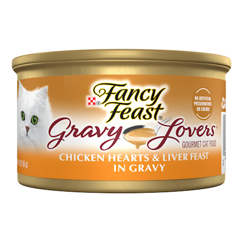 Fancy Feast Gravy Lovers Chicken Hearts and Liver Feast Grilled Gourmet in Wet Cat Food Gravy