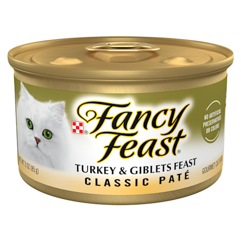 Fancy Feast Grain Free Turkey and Giblets Classic Pate Wet Cat Food