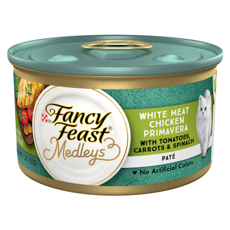Fancy Feast Medleys White Meat Chicken Primavera With Garden Veggies Pate Wet Cat Food