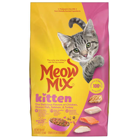 Meow Mix Kitten Li'l Nibbles Dry Cat Food for Kittens