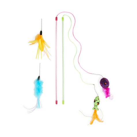 Leaps & Bounds Teaser Wand Set with 4 Attachments
