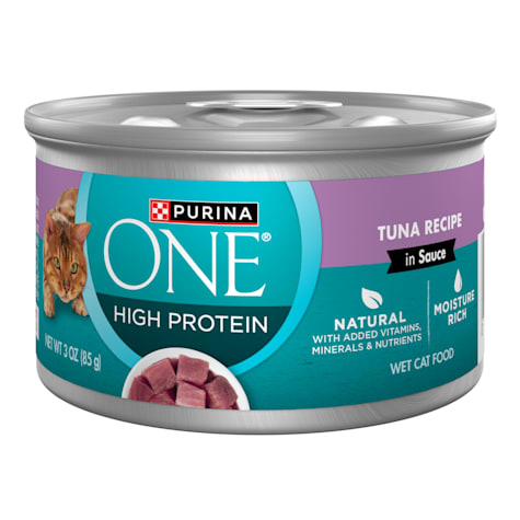 Purina ONE Natural, High Protein Cat Food, Tuna Recipe in Sauce