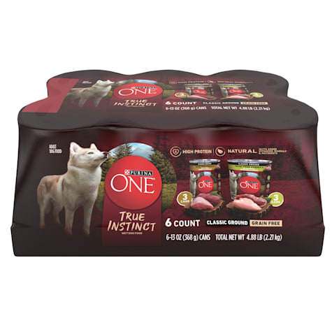 Purina ONE Grain-Free Formulas With Real Turkey Venison Chicken and Duck High Protein Wet Dog Food Variety Pack