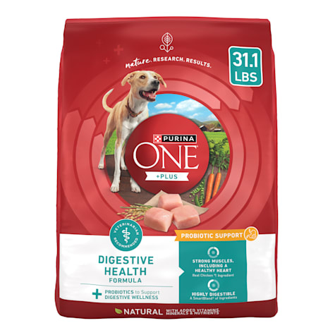 Purina One Plus Digestive Health Formula Natural with Added Vitamins, Minerals and Nutrients Dry Dog Food