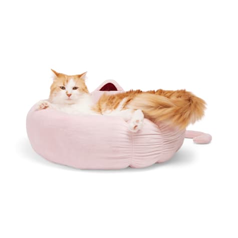EveryYay Pink Cat Ear Round Bed