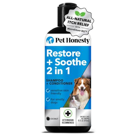 Pet Honesty Restore + Soothe 2 in 1 Shampoo + Conditioner for cats and dogs