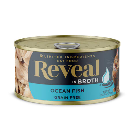 Reveal Limited Ingredient Natural Grain Free, Ocean Fish in Broth Wet Food for Cats