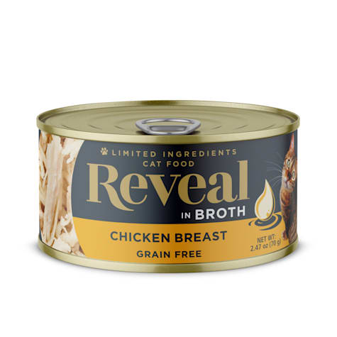 Reveal Limited Ingredient Natural Grain Free, Chicken Breast in Broth Wet Canned Food for Cats