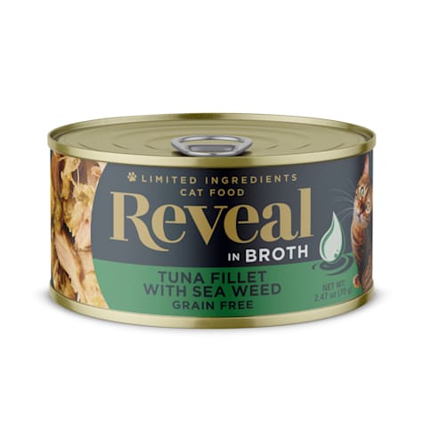Reveal Limited Ingredient Natural Grain Free, Tuna with Seaweed in Broth Wet Food for Cats