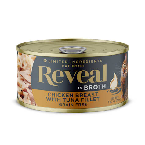 Reveal Limited Ingredient Natural Grain Free, Chicken & Tuna in Broth Wet Food for Cats