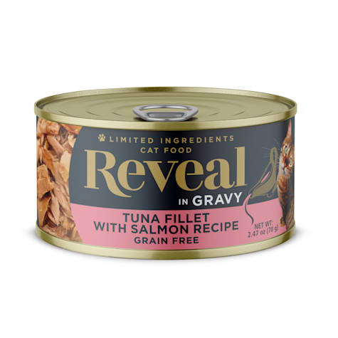 Reveal Limited Ingredient Natural Grain Free, Tuna with Salmon in Gravy Wet Food for Cats