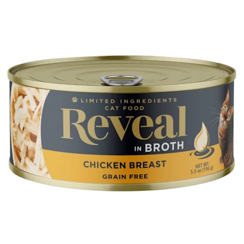 Reveal Limited Ingredient Natural Grain Free, Chicken Breast in Broth Wet Food for Cats