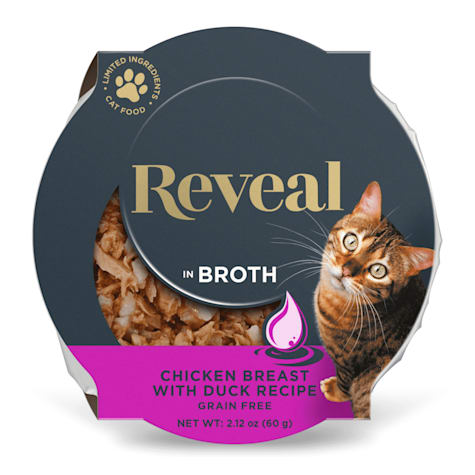 Reveal Limited Ingredient Natural Grain Free, Chicken with Duck in Broth Wet Food for Cats