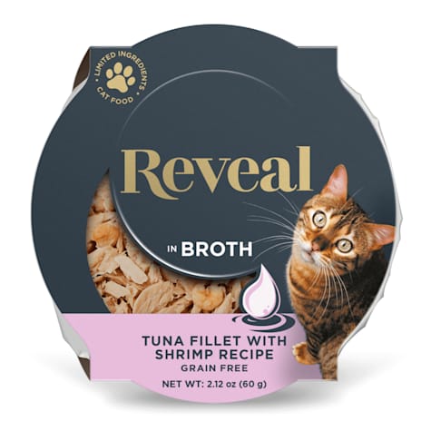 Reveal Limited Ingredient Natural Grain Free, Tuna with Shrimp in Broth Wet Food for Cats