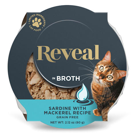 Reveal Limited Ingredient Natural Grain Free, Sardine with Mackerel in Broth Wet Food for Cats