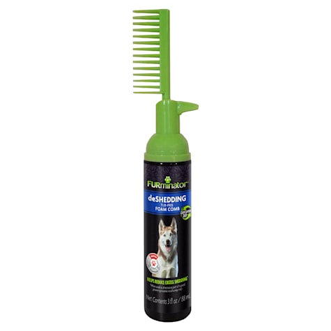 FURminator Tub-Free Deshedding Foam Comb, Grooming Comb For Dogs