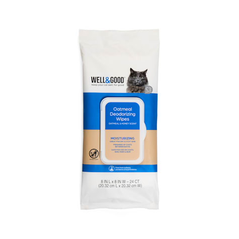Well & Good Deodorizing Honey Oatmeal Cat Wipes
