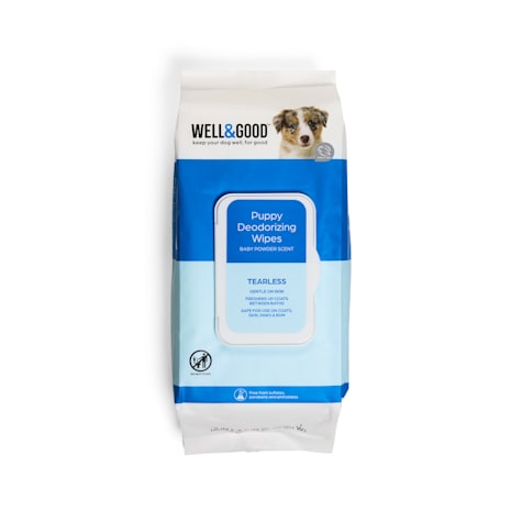 Well & Good Puppy Deodorizing Wipes