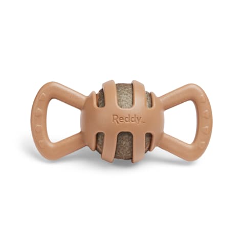 Reddy Tan Tennis Ball Tug Dog Toy
