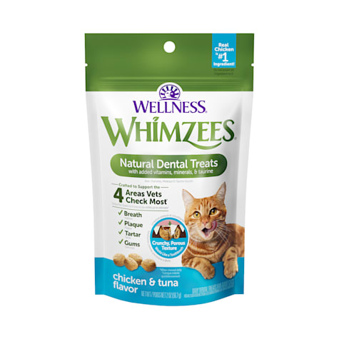 Whimzees Wellness Natural Chicken & Tuna Flavor Cat Dental Treats