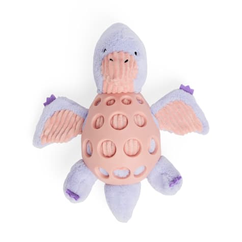 Leaps & Bounds Plush Dino Cage Ball Puppy Toy in Assorted Styles