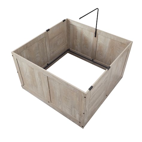 UniPaws Grey Weathered Whelping Box for Dogs Puppies