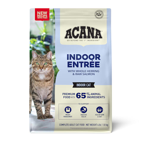 ACANA Indoor Entree Whole Herring & Raw Salmon Adult Dry Cat Food