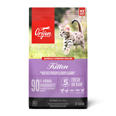 ORIJEN Kitten Chicken & Turkey and Wild-Caught Salmon & Herring Dry Cat Food