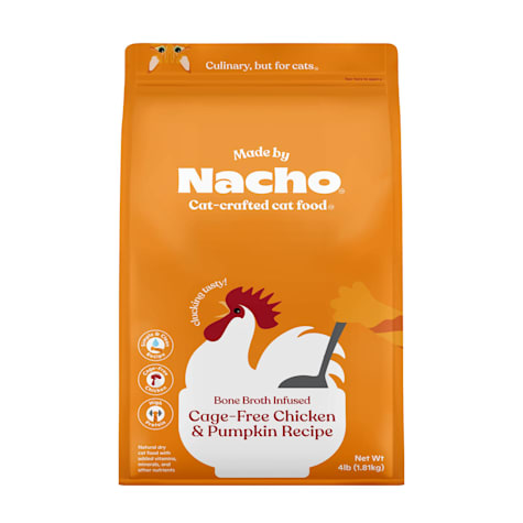 Made by Nacho Premium Grain-Friendly Chicken & Pumpkin Recipe Bone Broth Infused Dry Cat Food