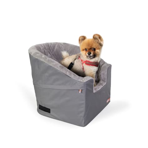 K&H Gray Collapsible Bucket Booster Car Seat for Dogs