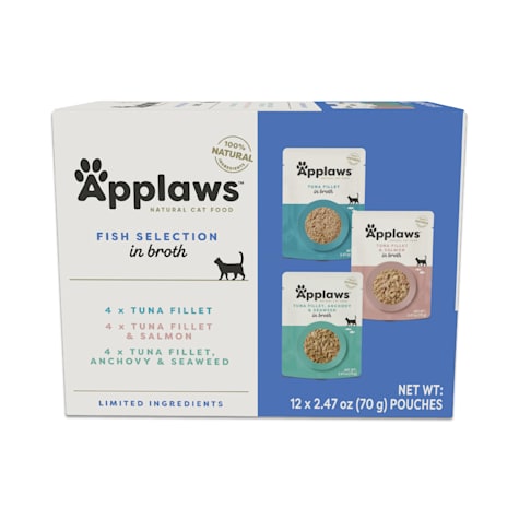 Applaws Limited Ingredient Variety of Fish Flavors in Broth Wet Cat Food