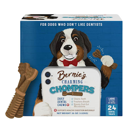 Bernie's Charming Chompers Daily Dental Chews for Large Dogs
