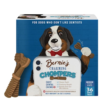 Bernie's Charming Chompers Daily Dental Chews for Medium Dogs