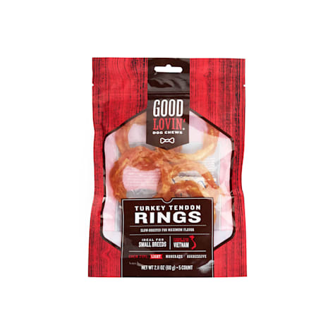 Good Lovin' Turkey Tendon Rings Dog Chews